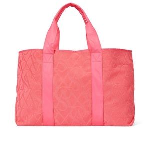 Victoria Secret Terry Beach bag wit a water-resistant lining for swim essentials